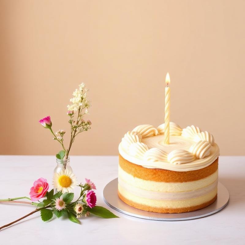 Cake & Flowers Combo