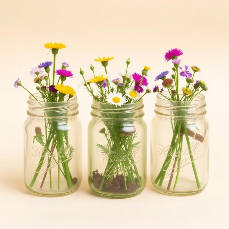 Wildflower Jam Jars