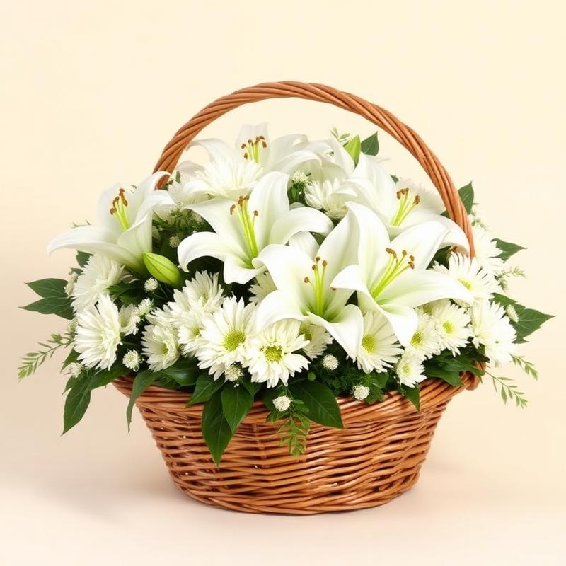 Serenity Lily Basket
