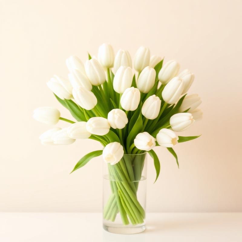 White Tulip Elegance